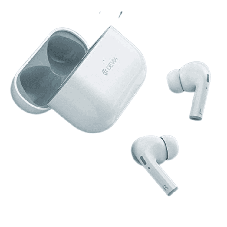 Devia Joy A5 Series TWS Wireless Earphone with Touch Operation - Pure HI-Fi Quality Sound - 5-Hours Playtime - Ergonomic Design Portable Bluetooth 5.0 Headset - White