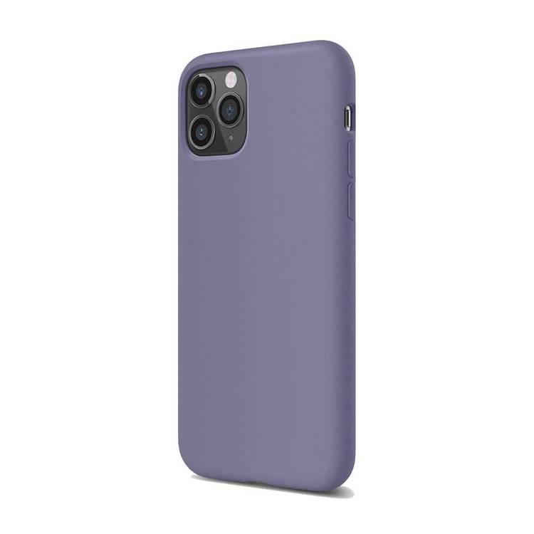 Elago Silicone Case for iPhone 11 Pro, Full Protection, Slim & Lightweight, Anti-Fingerprints, Dirt & Scratch Proof, Raised Lip for Camera & Screen Protection -  Lavender Gray