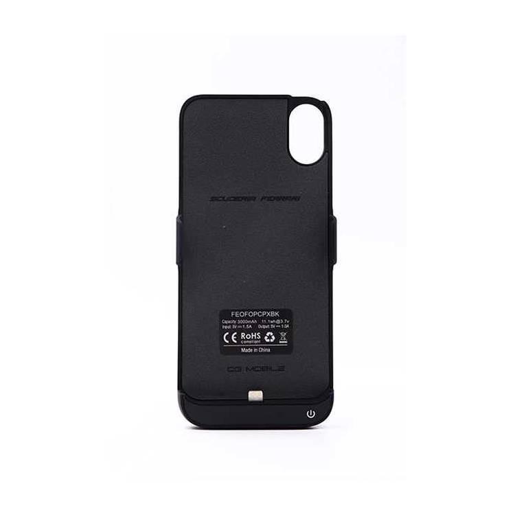 CG Mobile Ferrari Off Track Collection Power Case 3000mAh for iPhone X - Black