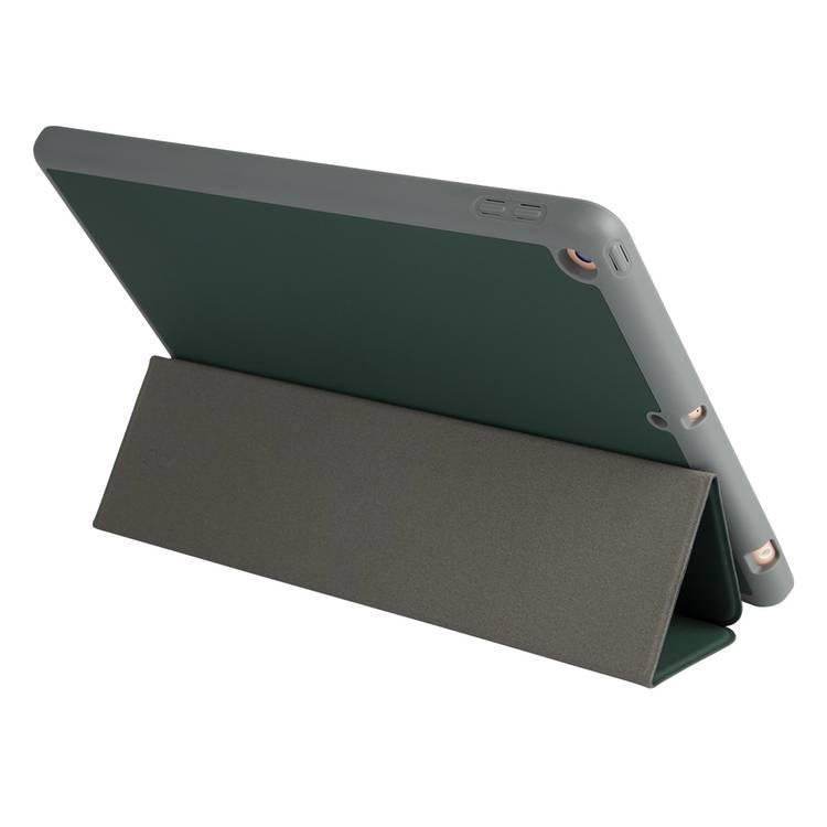 Green Lion Premium Leather Case Compatible with iPad 10.2 2019, Classic Design, Synthetic Leather, Magnetically Detachable Keyboard with Anti-Slip Interior, Anti Scratch - Green