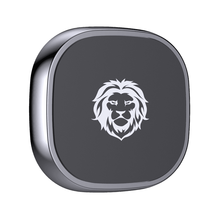 Green Lion Magnetic Car Phone Holder, Support All Mobile Phone Devices, 360 Degree Rotatable, Strong Magnetic Phone Holder - Black