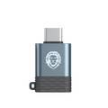 Green Lion Type-C OTG 3.0 USB Super Data Transmission,  Data Sync, Super Durable, Compatible with LG, Samsung and Other Devices With Type C Interface - Black/Silver