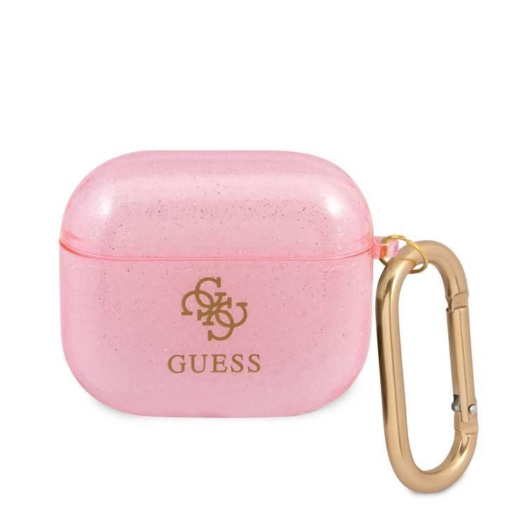 Guess TPU Colored Glitter Case for Airpods 3 - Pink
