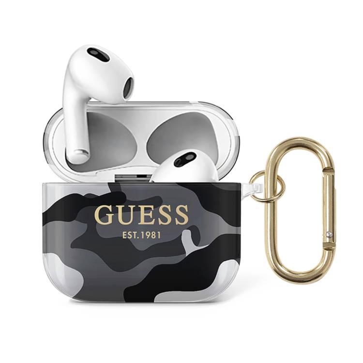 Guess TPU Shinny Camouflage Case for Airpods 3 - Black