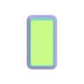 Handl Glow in the Dark Mobile Stand Phone Grip - Green/Lavender