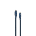 Porodo Aluminum PD Braided USB-C to Lightning Cable 2.2M 9V - Blue