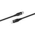 Porodo Aluminum Braided USB-C to USB-C Cable 1.2M 60W - Black