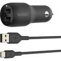 Car Charger Belkin CCE001btMBK BOOST CHARGE Dual Port Car Charger 24W - Black