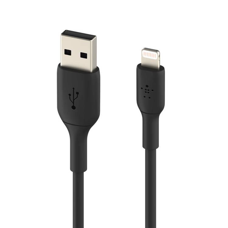 iPhone Charger Cable Belkin CAA001BT1MWH2PK Lightning to USB Cable ( 2PK ) - Black