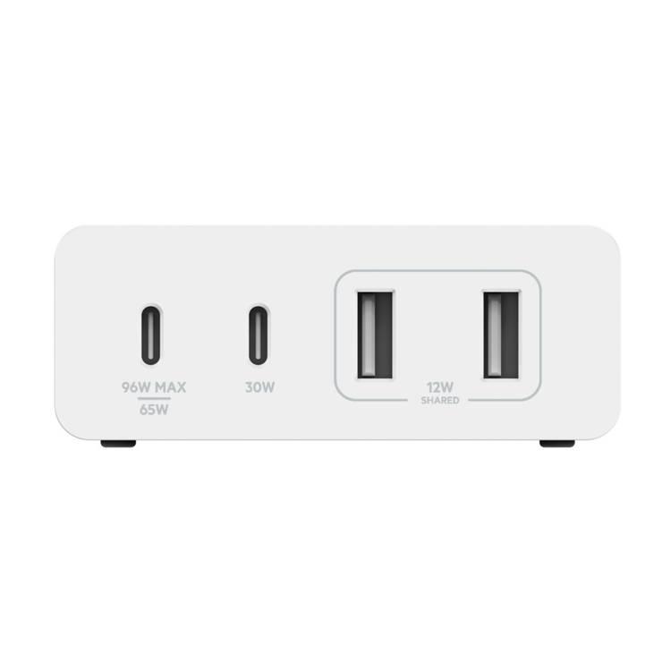 Charger Adapter Belkin WCH010MYWH 4-Port GaN Charger 2x USB-C 2x USB-A - White