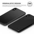 Elago Slim Fit 2 Back ES8SM2-BK Phone Case Compatible for iPhone X (5.8") - Black