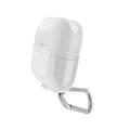 X-Doria Defense Journey Air Case Compatible for AirPods 1/2 | Water & Dust Resistant AirPods Cover with Anti-Lost Carabiner - White