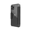 X-Doria Raptic Engage Folio Phone Case Compatible for iPhone 12/12 Pro (6.1) Mobile Case with Multi-Card Slot Wallet - Black