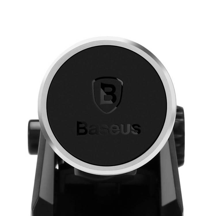 Baseus SULX-0S Solid Telescopic Magnetic Car Mount | Hands-free 360 Degree Car Phone Holder - Silver