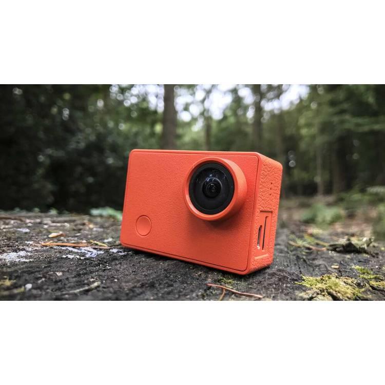 شاومي H264-OG كاميرا 4K اكشن هي كاميرا أنيقة ونحيفة مع أداء جيد لتسجيل الفيديو بدقة 4K ، والتصوير العادي ، والحركة البطيئة ، والفاصل الزمني ، والتصوير الدوري - أورانج