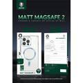جرين ليون جراب Matt Magsafe 2 IMD مضاد للخدش لهاتف ايفون 13 برو ، إطار من السبائك ، شفط مغناطيسي ، TPU شفاف - أسود