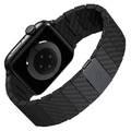 PITAKA Carbon Fiber Watch Band 100% Recycled Lightweight Durable Genuine Black Carbon Fiber for Apple Watch 42/44/45mm- Modern