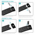 PITAKA Carbon Fiber Watch Band 100% Recycled Lightweight Durable Genuine Black Carbon Fiber for Apple Watch 42/44/45mm- Modern