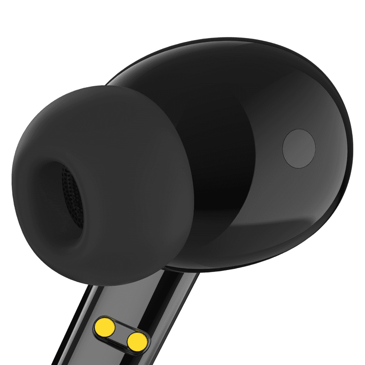 Powerology Buds Pro Active Noice Cancellation, Wireless Charging, Siri Activation - Black
