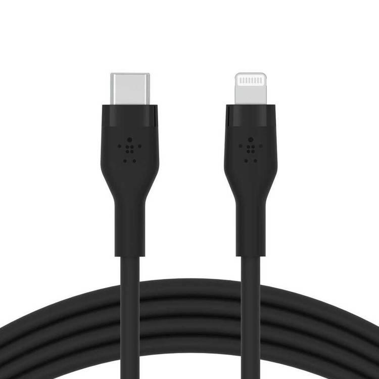 Belkin CAA009bt1MBK Cable with Lightning Connector, BOOST CHARGE, Soft-touch Silicone, 1M - Black