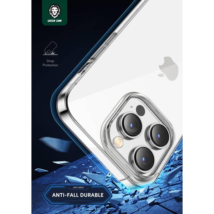 Green Delgado PC Case for iPhone 14 - Clear