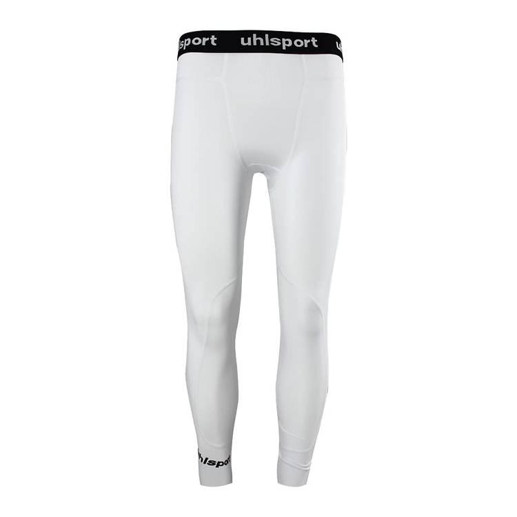uhlsport Tights Men's Pants, Very light, tight-fitted, Elastic material,  Elastic waistband for optimal comfort, Flat lock seams provide a pleasant  feeling on skin, Medium Size, 87% Polyester - WHITE