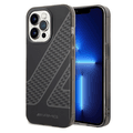 AMG Frosted PC Case - Checkered Pattern, Bumper Protection iPhone 14 Pro Compatibility - Black