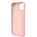 Guess PU Croco Case with Metal Camera Outline, Latest Design iPhone 14 Compatibility - Pink