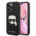 Karl Lagerfeld PU Saffiano Case with Karl Head Patch Ultra-Thin iPhone 14 Pro Max Compatibility - Black