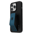 Levelo Morphix Gripstand PU Leather Case - iPhone 14 Pro Max - Pacific Blue