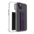 Levelo Graphia IMD Clear Case with Extra Grip Bumper Protection iPhone 14 Compatibility - Purple