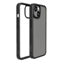 Levelo Solo Clear Back Case iPhone 14 Compatibility - Black