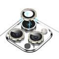 Green Lion Diamond Camera Lens Compatible with iPhone 14 Pro Max/14 Pro - Silver