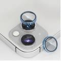 Levelo Lucent Duo 9H Hardness Camera Lens Protector, Compatible with iPhone 14 / 14 Plus - Blue