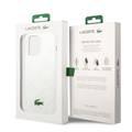 Lacoste Hard Case IML Double Layer & Dyed Bumper Signature Pattern - iPhone 14 Pro Max - White