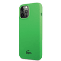 Lacoste Hard Case Liquid Silicone / Microfiber Glossy Printing Logo Compatible with iPhone 14 Pro - Green