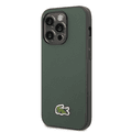 Lacoste Hard Case Iconic Petit Pique PU Woven Logo Estragon Compatible with iPhone 14 Pro Max - Sinople Green