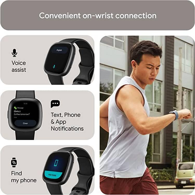 Fitbit Versa 4 Smart Watch - Black / Graphite Aluminum