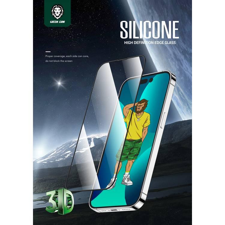 Green 3D Silicone HD Glass Screen Protector iPhone 14 Plus - Clear