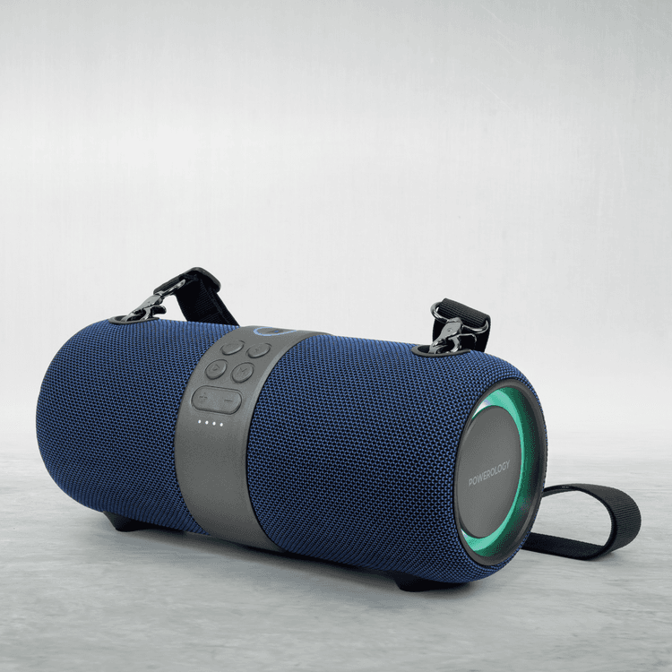 Powerology Cypher Portable Stereo Speaker - Blue