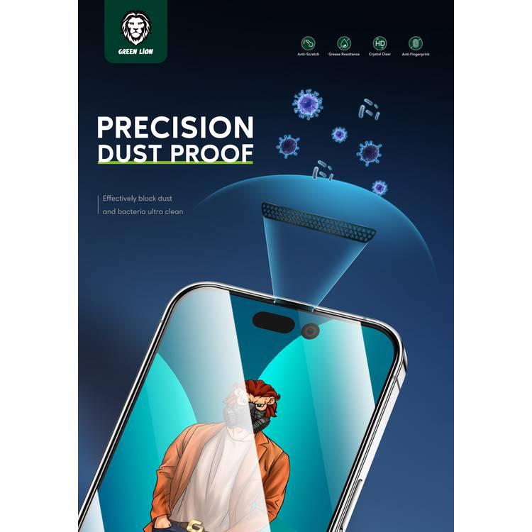 Green Lion 3D Desert Round Edge Glass Screen Protector for iPhone 14 - Clear