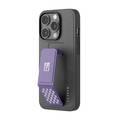 Levelo Morphix Gripstand PU Leather Case for iPhone 14 Pro - Deep Purple