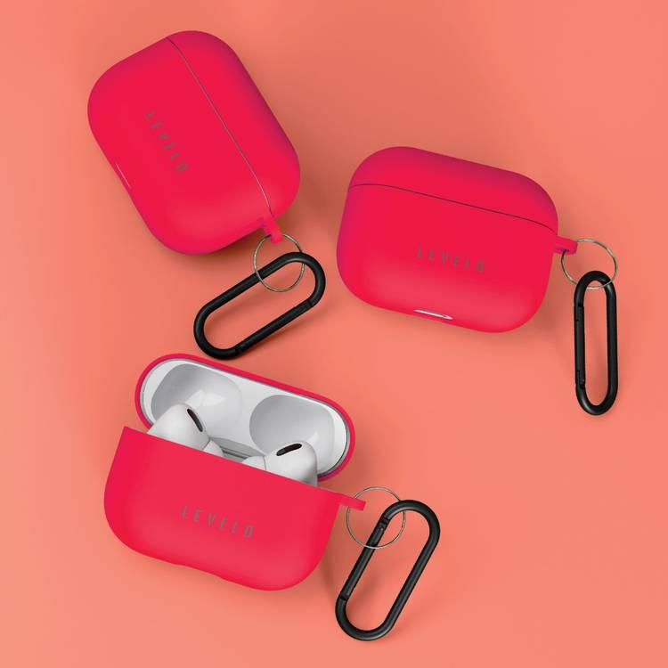Levelo Gorra Hybrid Silicone Case AirPods Pro - Red