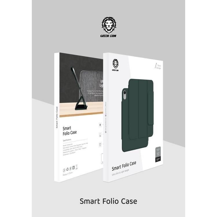 جراب Green Lion Smart Folio Magnetic iPad 10.9 "2022 - أخضر