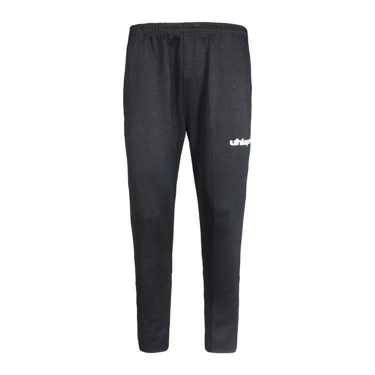 uhlsport Men's Pants, Light & comfortable for training, Two side zip pockets, Super receptive material for perfect connection, Suitable for indoors & outdoors -  Black/Red - XL