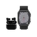 Green Lion 2 In 1 Smart Watch Duo Ultra Active + TWS Pro 2 G1 Combo - Black