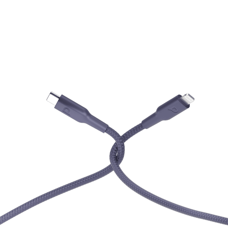Powerology Braided USB-C To Lightning Cable - Purple