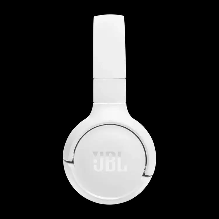 JBL Tune 520BT Wireless On-Ear Headphones, Pure Bass Sound, 57H Battery  With Speed Charge, Hands-Free Call + Voice Aware, Multi-Point Connection,  Lightweight And Foldable - White