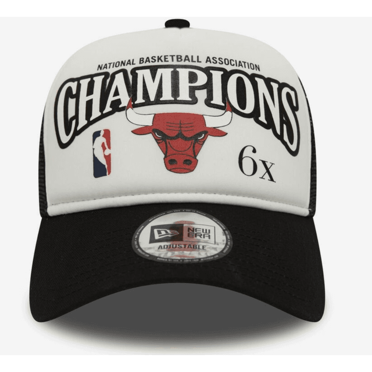 New Era NBA League Champions Chicago Bulls Men's Trucker Cap - Black