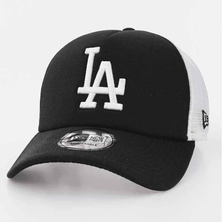 LA Dodgers New Era MLB Clean Trucker Black Cap